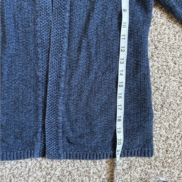 🦋 Vintage Christopher & Banks Blue Cardigan Single Button Casual Medium - Picture 6 of 6